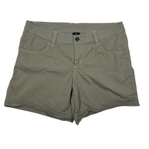 Kuhl Womens Kontra Hiking Shorts 12 Khaki Outdoor Utility Gorpcore 6" Inseam